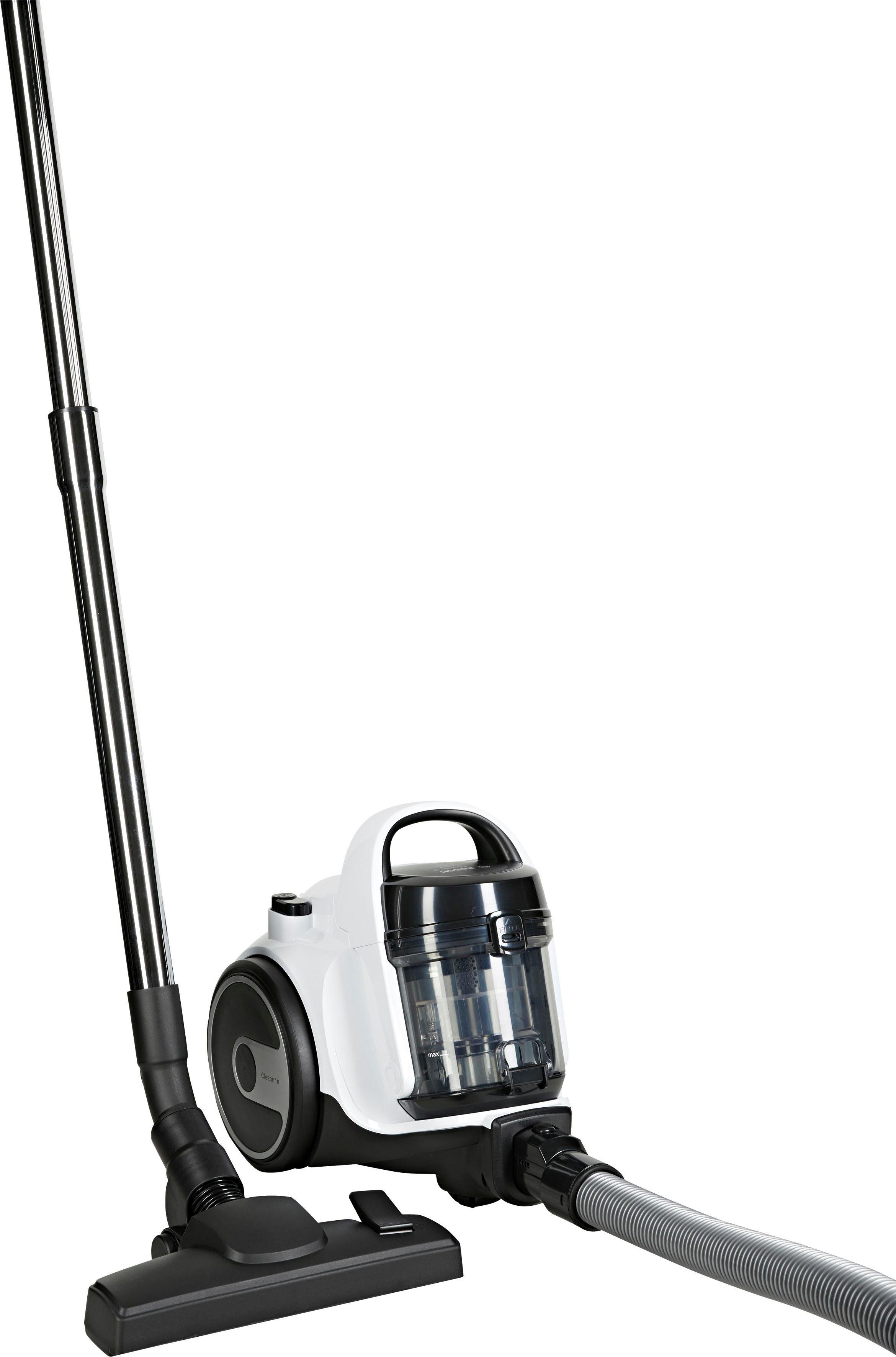 BOSCH Bodenstaubsauger BGS05AAA1 Cleann'n, 700 W, beutellos, Kompakt mit überzeugender Reinigungsleistung, Polster- und Fugendüse