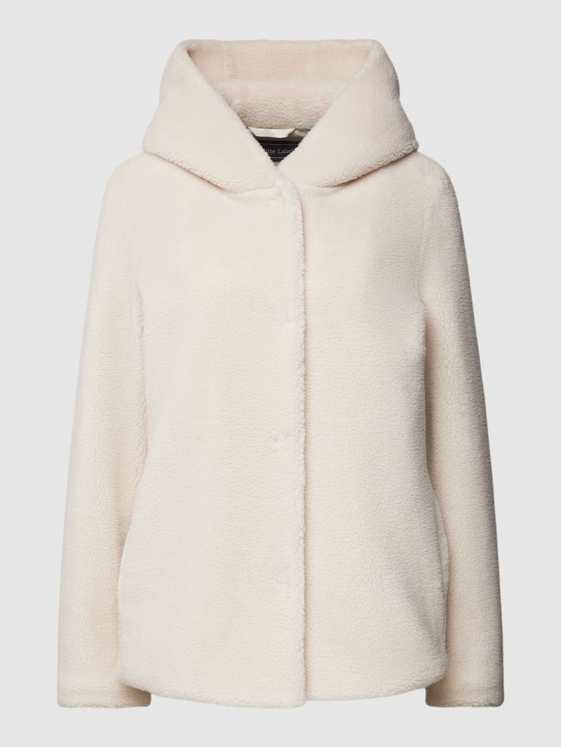 Jacke aus Kunstfell in sand