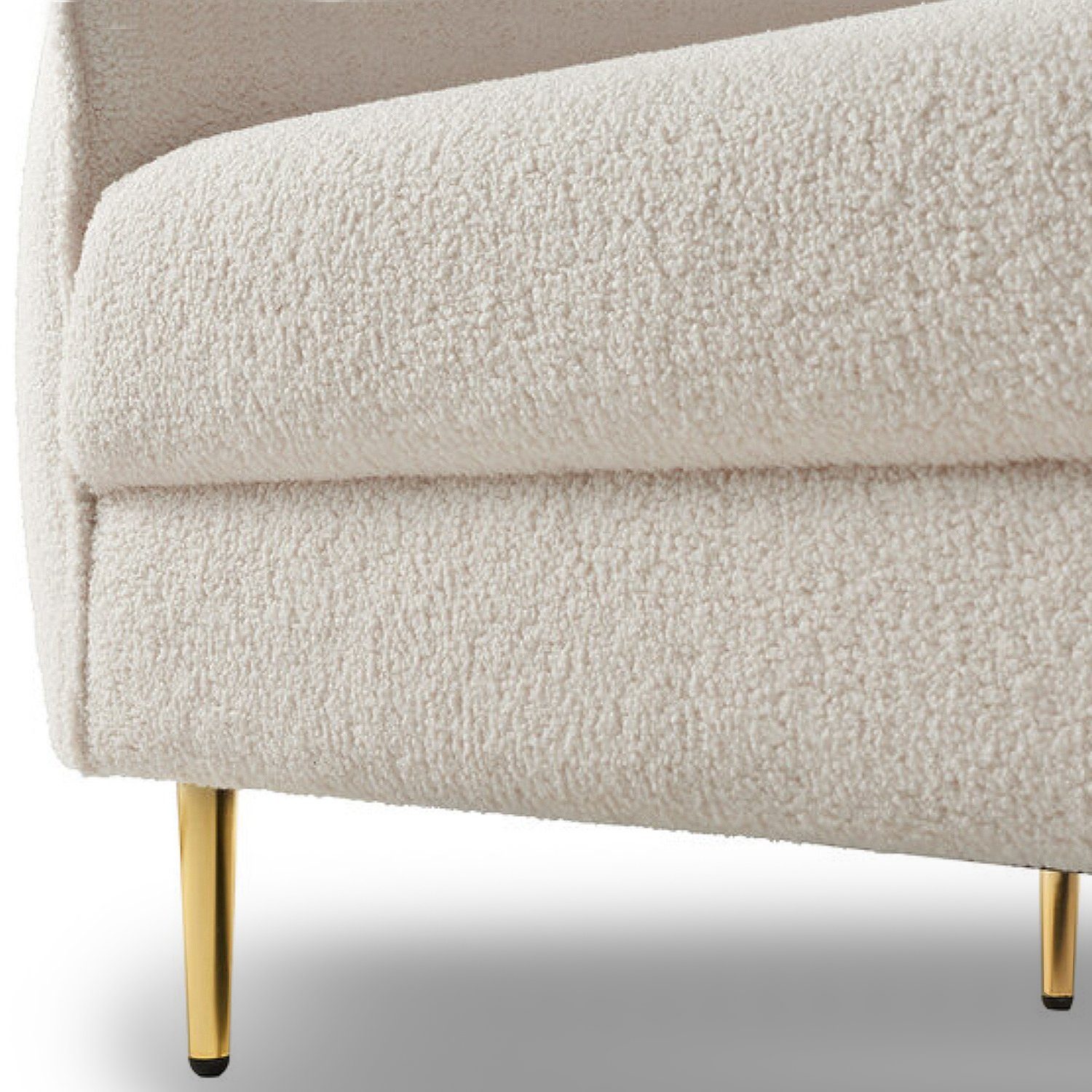 DM-Handel Sofa 3-er Sitz Design Sofa Plushsofa, Loungsofa Sitzmöbel Couch Creme 206x78x70 1 Teile, Plüsch-Couch