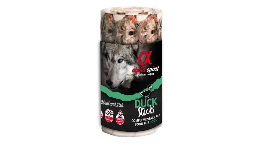 alpha spirit Dog Hundeleckerli Ristra Stick Ente 16er