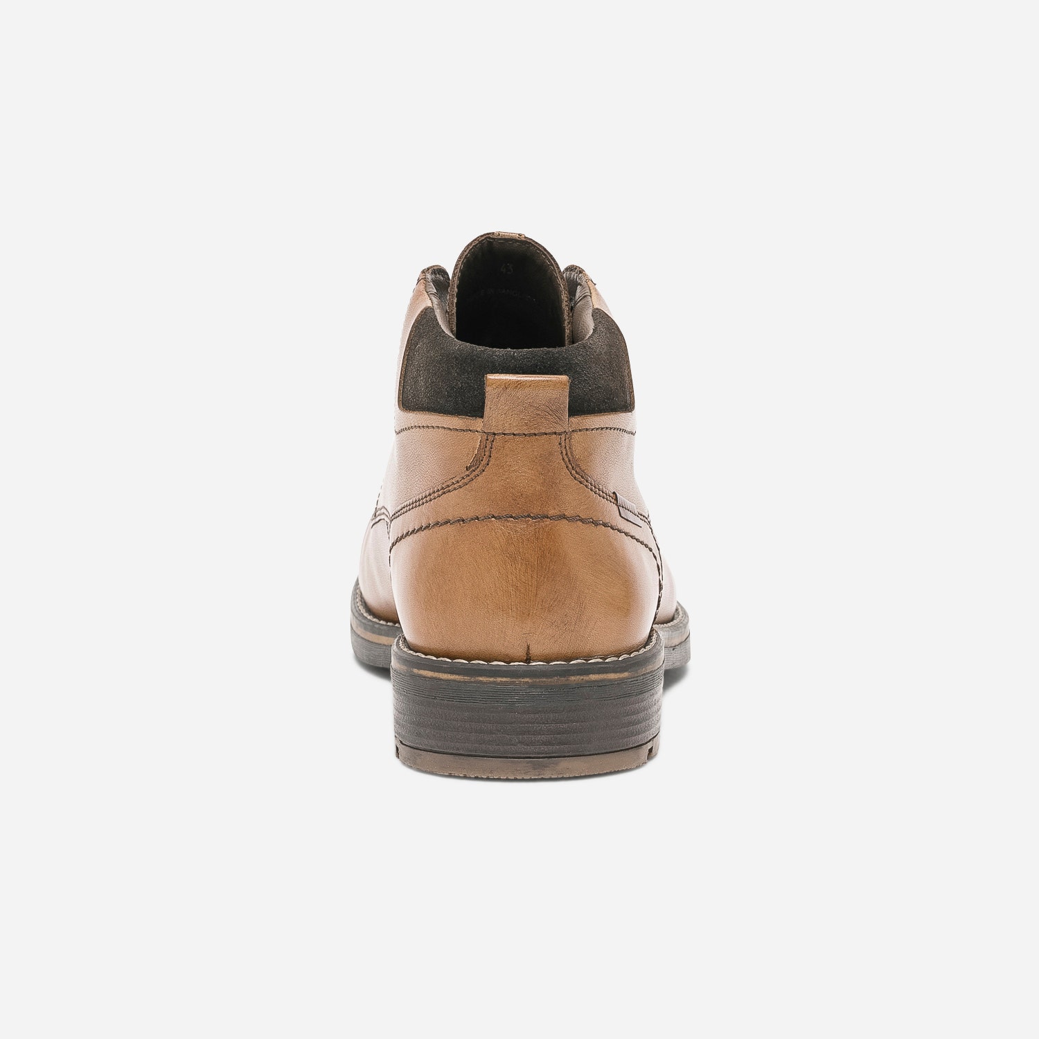 Boots à lacet marron en cuir