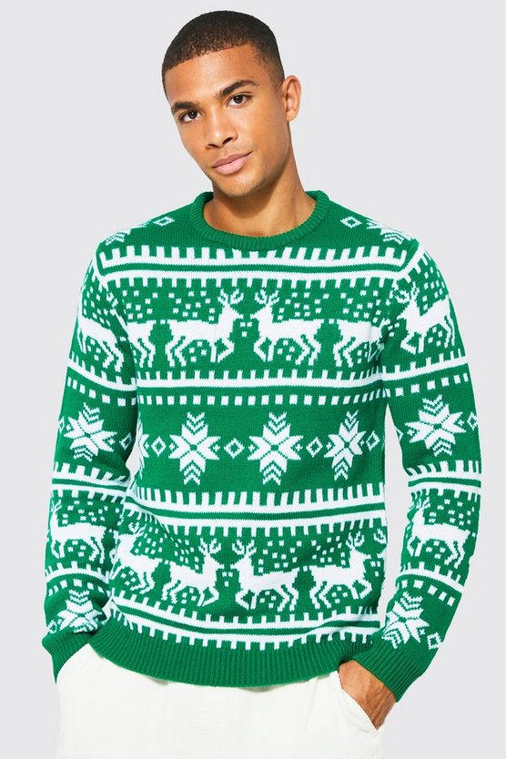 Rentier Weihnachtspullover