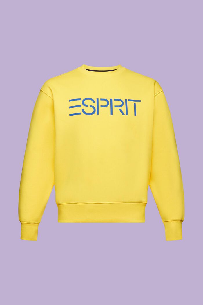 Unisex Logo-Sweatshirt aus Baumwollfleece