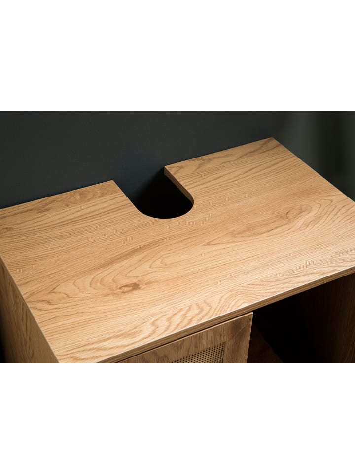 KADIMA DESIGN Waschbeckenunterschrank Eiche-Optik 60x60x40 cm mit Türen, günstig kaufen onesize