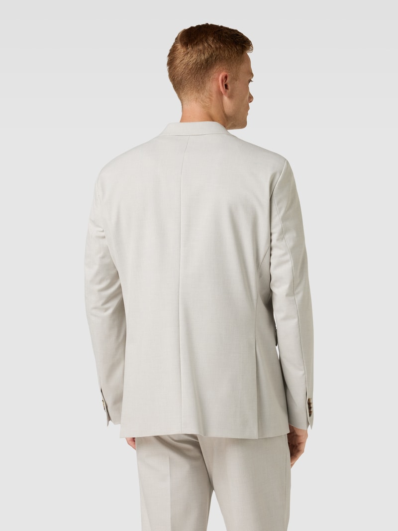 2-Knopf-Sakko mit Brustleistentasche in beige
