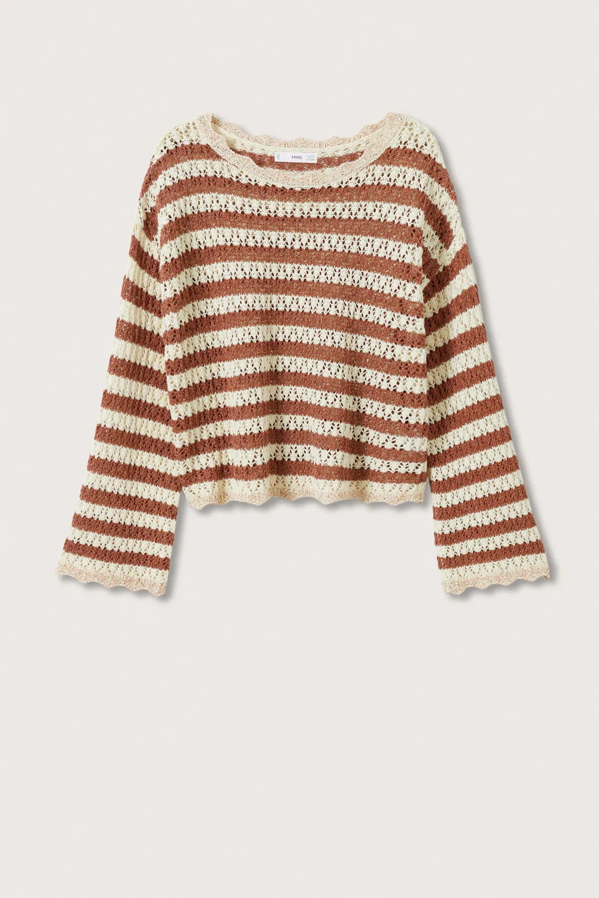 MANGO  Pullover - Beige - Regular Fit