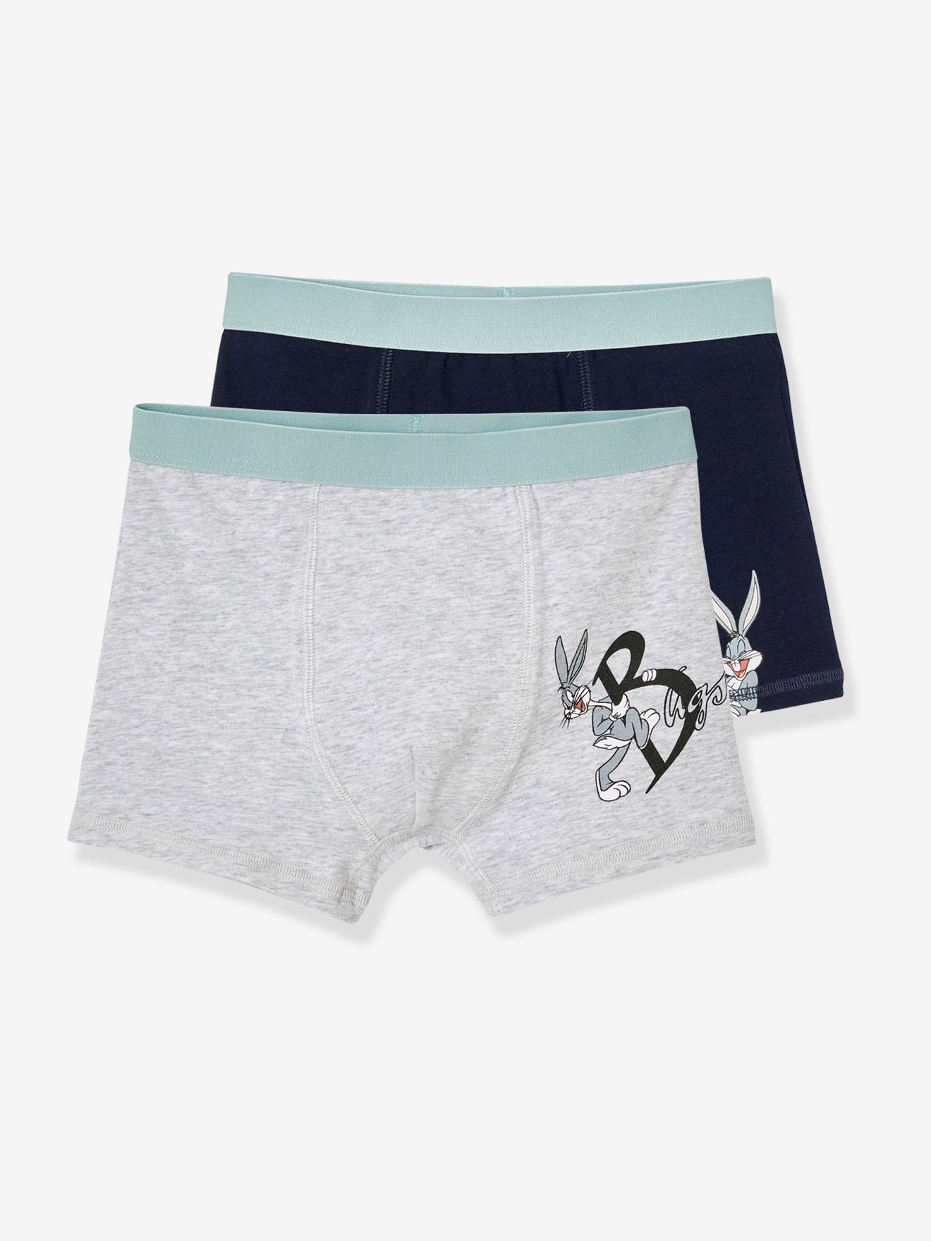 Lot de 2 boxers garçon Looney Tunes® gris