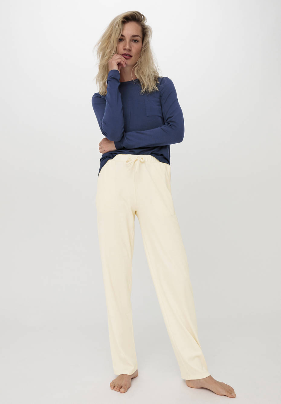 Langarm Schlafshirt aus Tencel™Modal