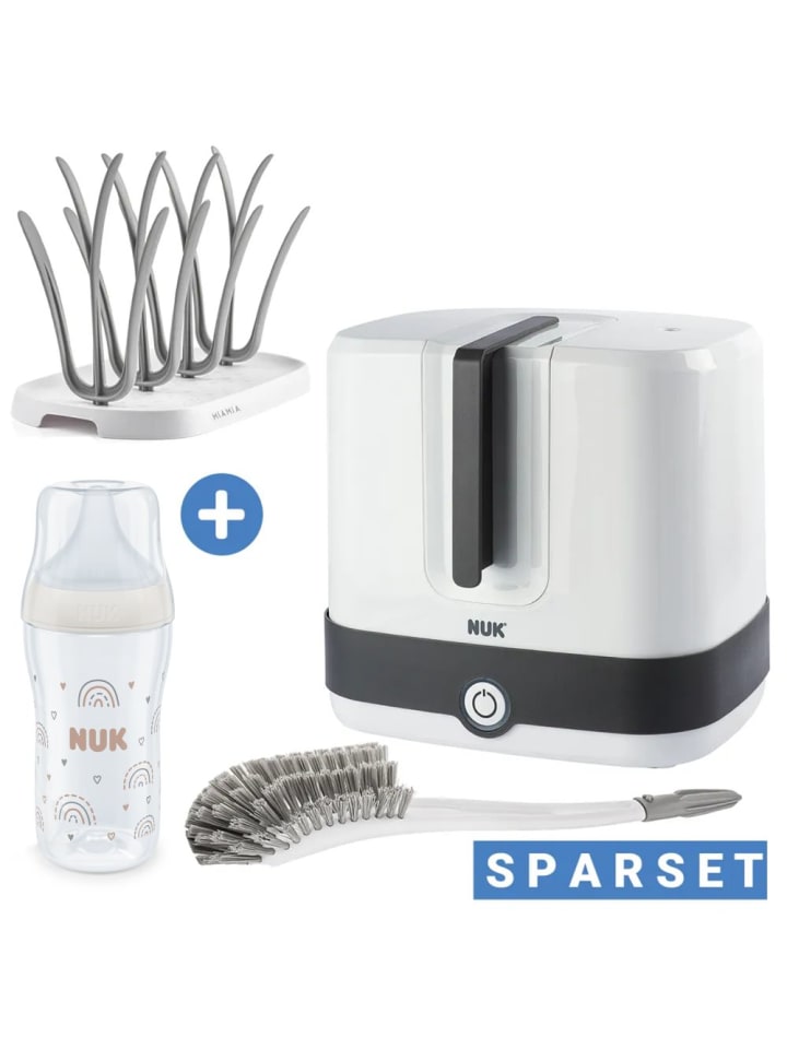 NUK 4-tlg. Reinigungs-Set für Babyflaschen - in weiss,grau günstig kaufen onesize