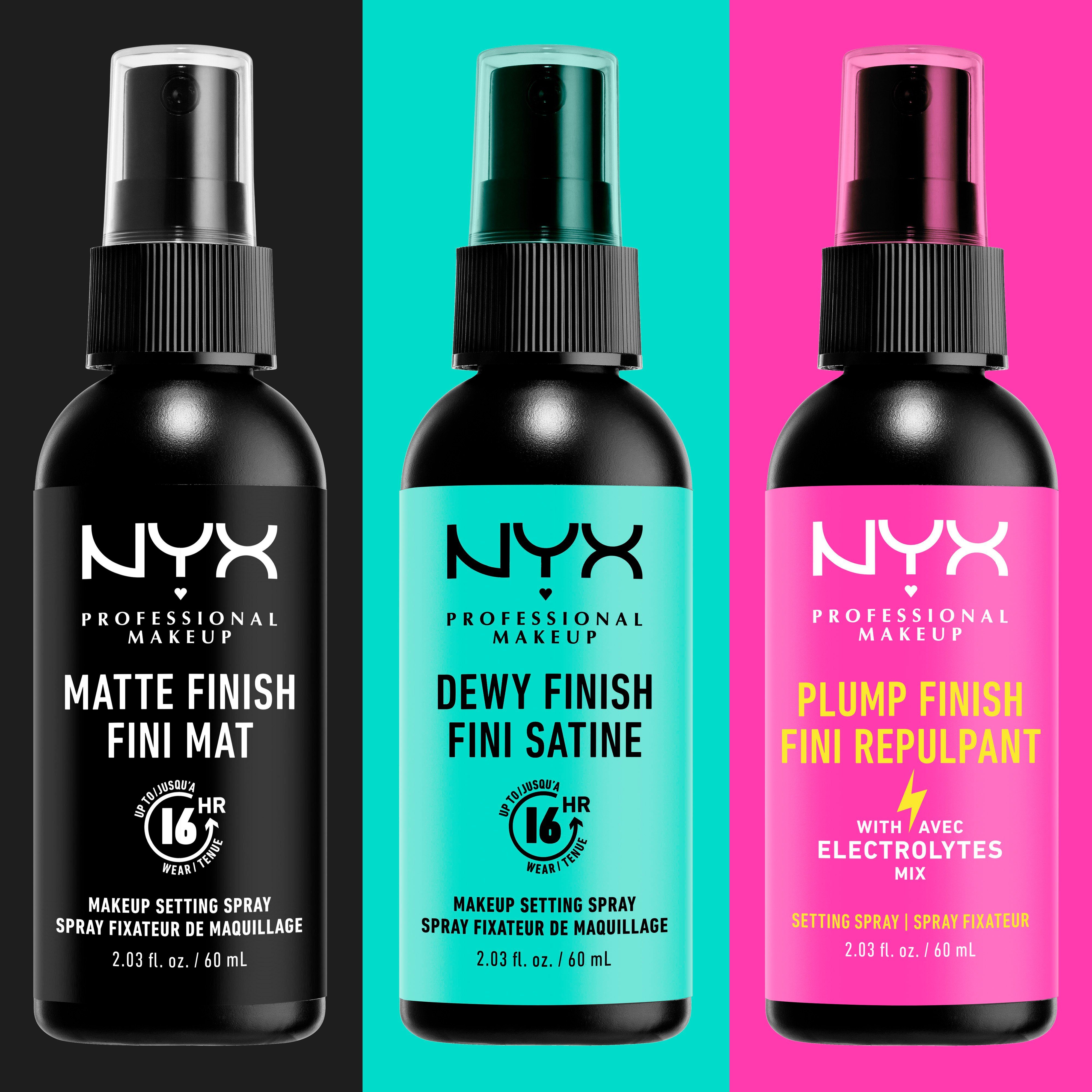 NYX Gesichtsspray Professional Makeup Plump Finish Setting Spray, mit Hyaluron