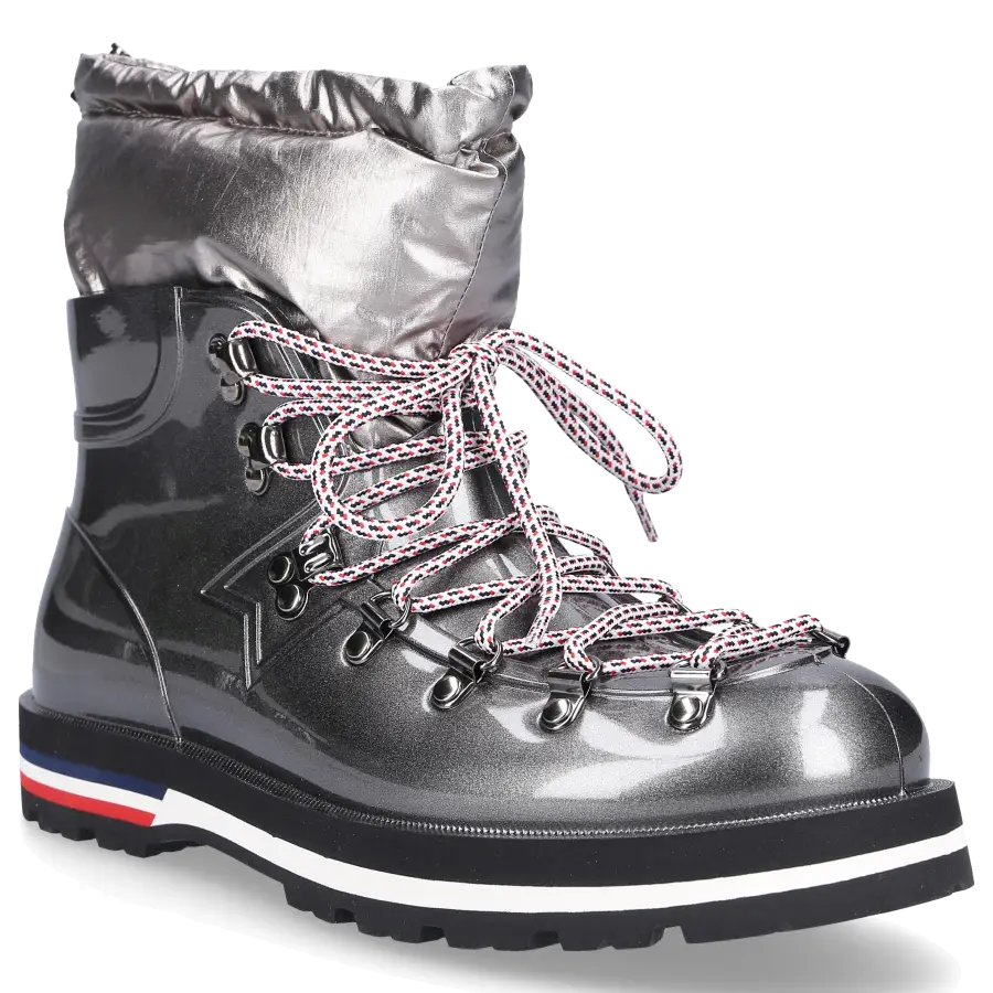 Moncler - Stiefeletten INAYA Gummi Logo grau - grau