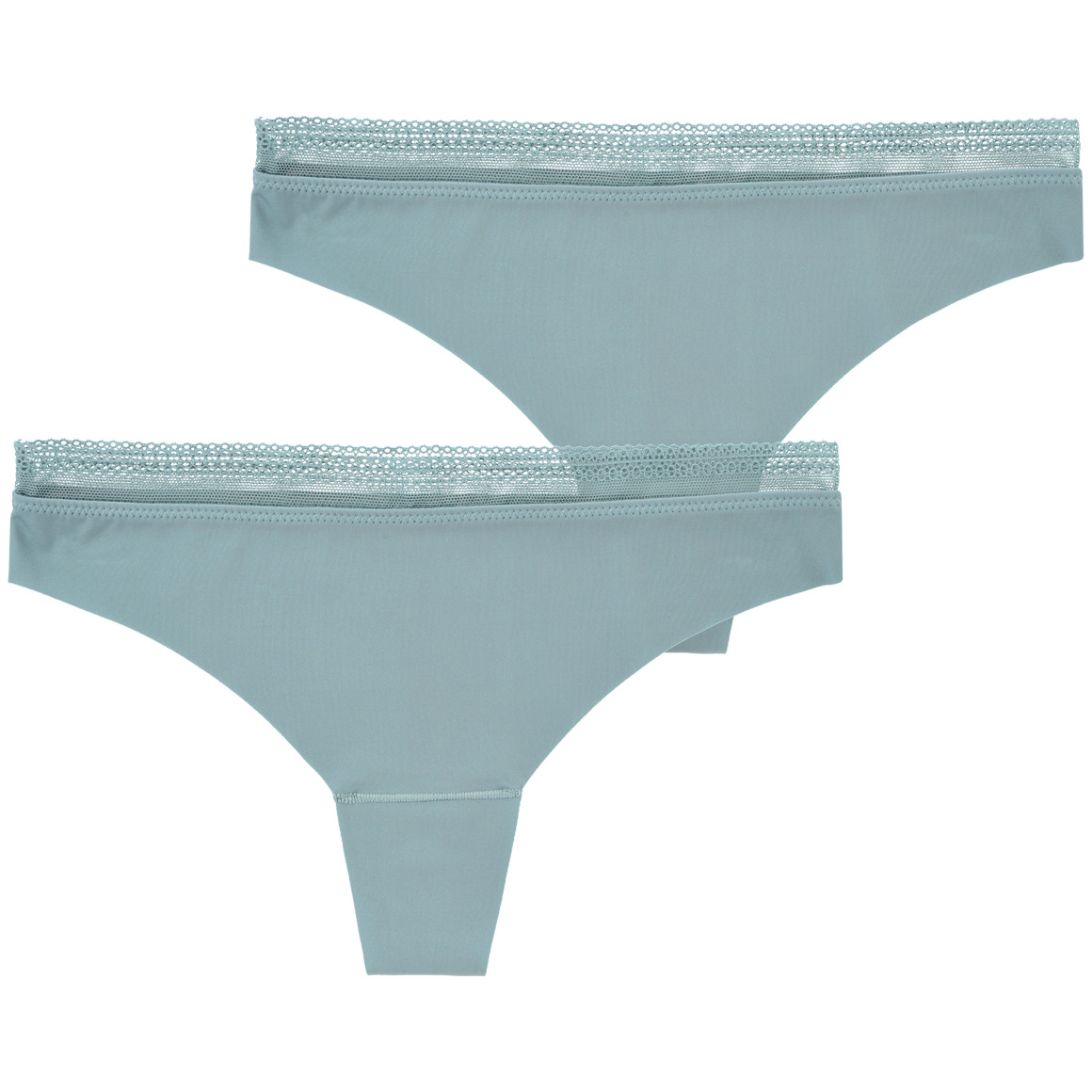 2 Damen Seamless-Strings mit Spitze