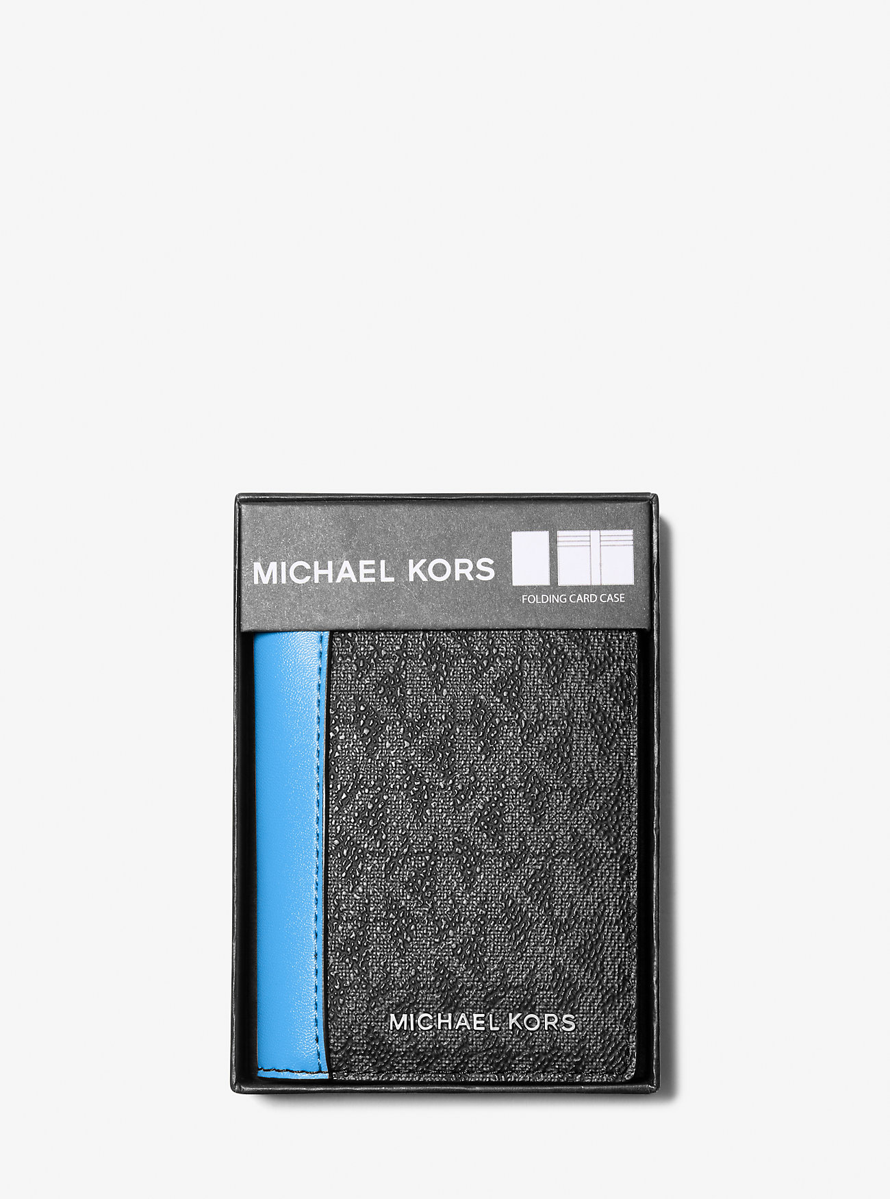 Hudson Signature Logo Folio Card Case - BLUE MULTI