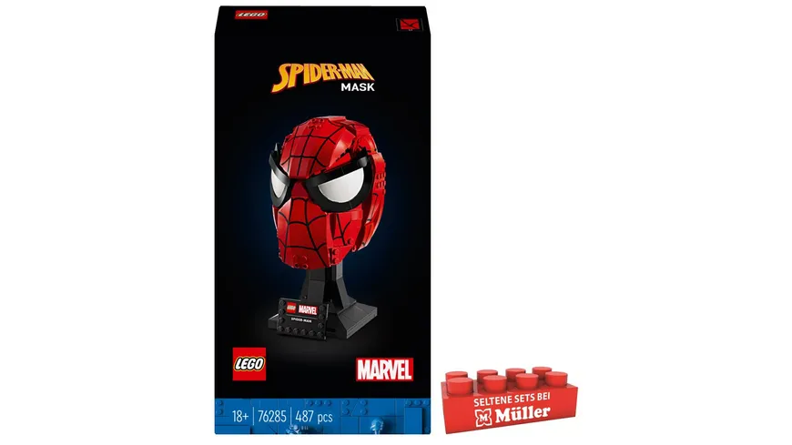 LEGO Marvel 76285 Spider-Mans Maske, Superhelden-Modellbausatz für Erwachsene