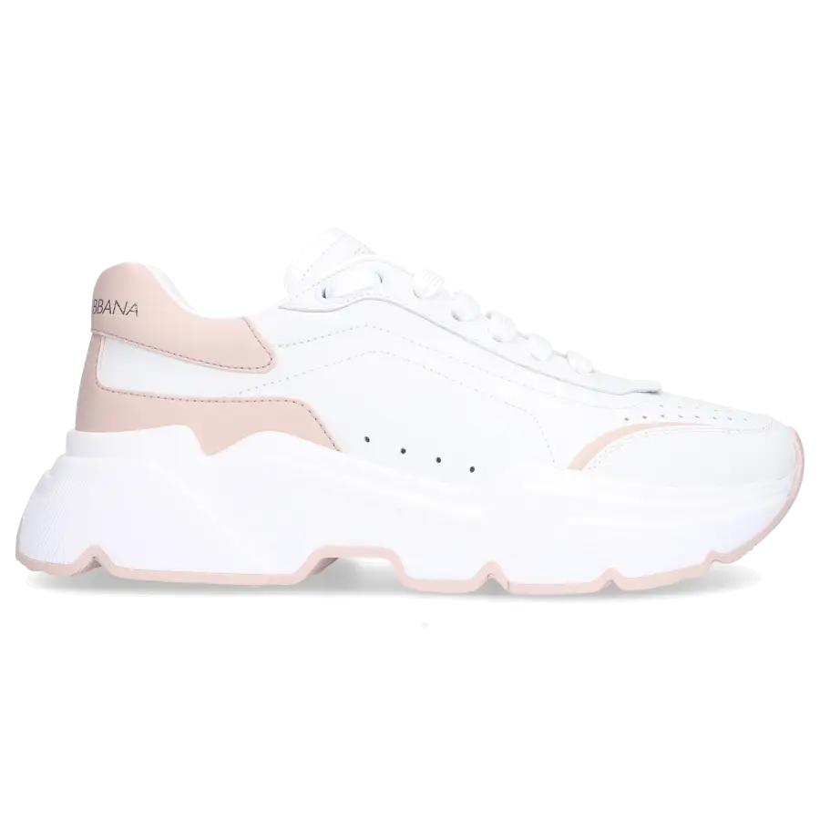 Dolce & Gabbana - Sneaker low DAYMASTER Kalbsleder - weiß