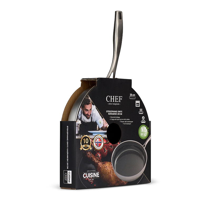 Cuisine Chef Stekepanne ø 28 cm Onyx keramisk Cuisine Chef