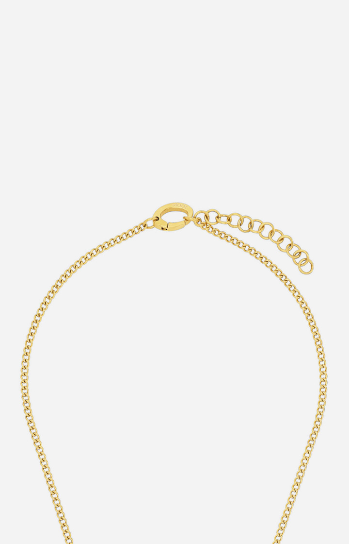Halskette mit Enamel Black in Gold/Schwarz