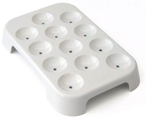 bestron Cakepop-Maker DCPM12, Retro Design, 700 W, inkl. Cake-Pop-Butler, Gabel, 12 Cake-Pop-Sticks, Antihaftbeschichtung