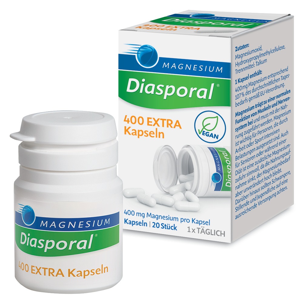 MAGNESIUM DIASPORAL 400 Extra Kapseln