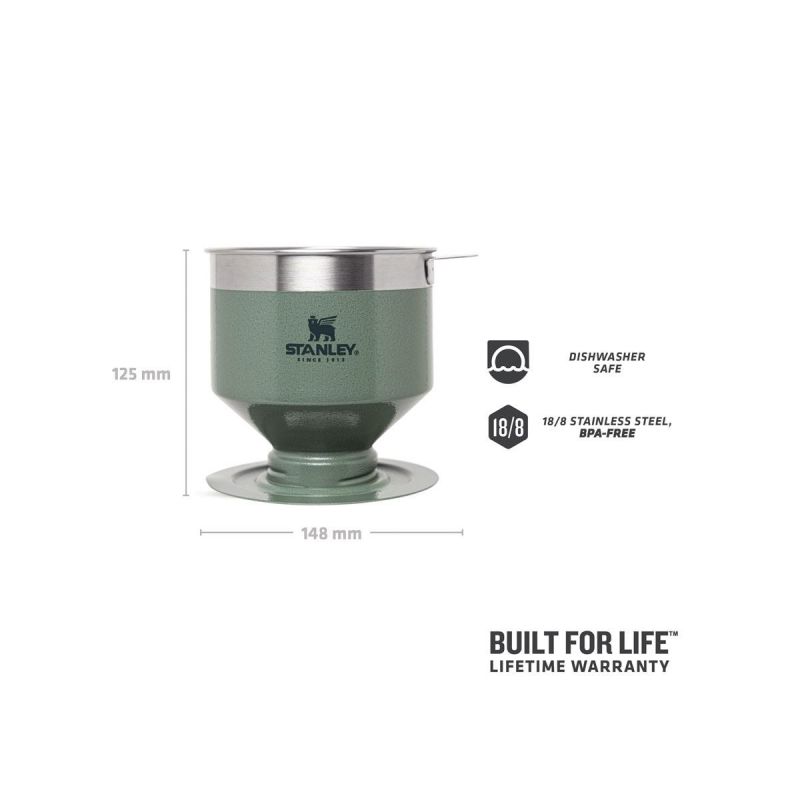 Stanley Amerikanischer Kaffeebecher, Classic Perfect-Brew Pour Over Hammertone Green