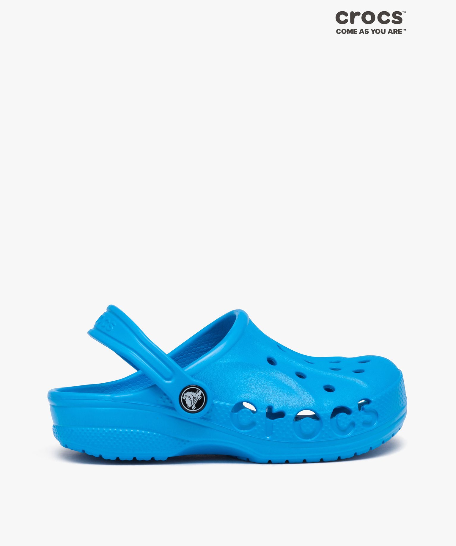 Sabots souples Garçon unis avec perforations - Crocs bleu | GEMO