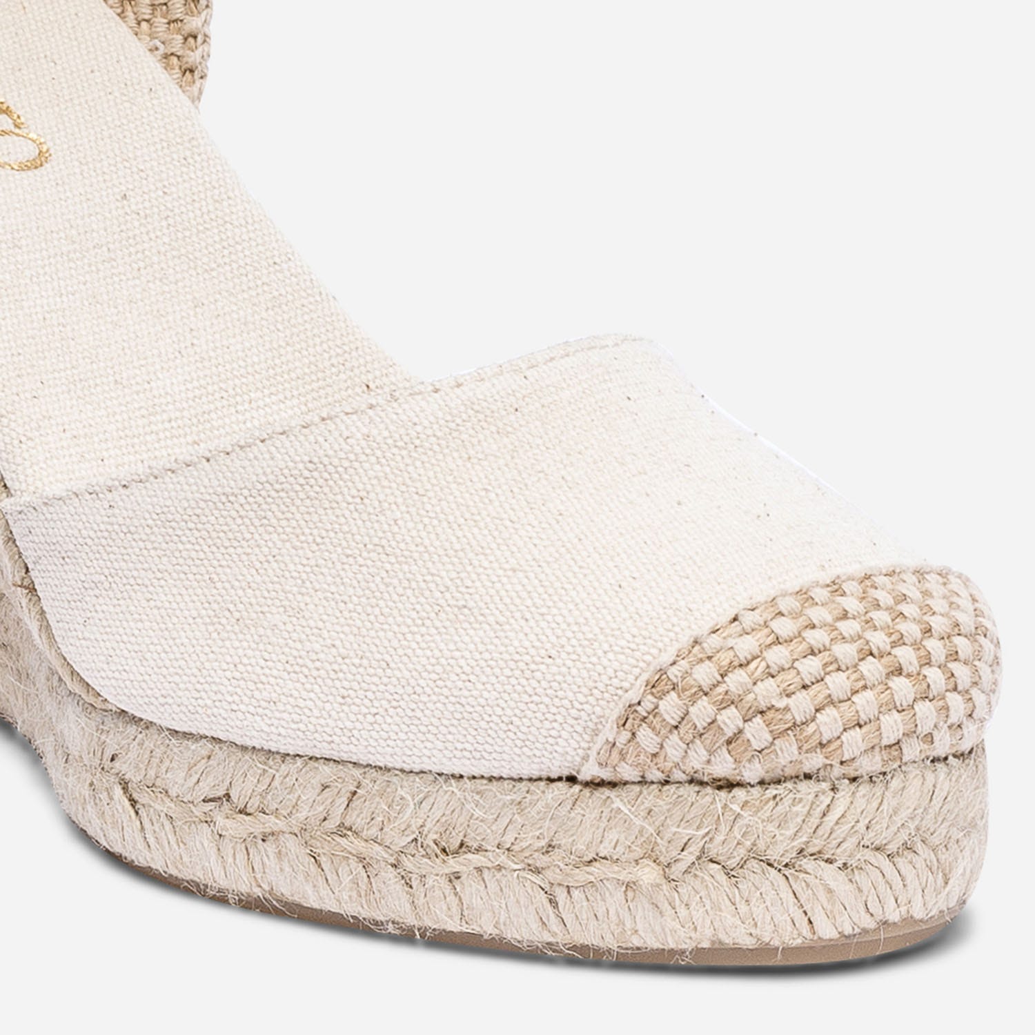 Espadrille compensée écrue