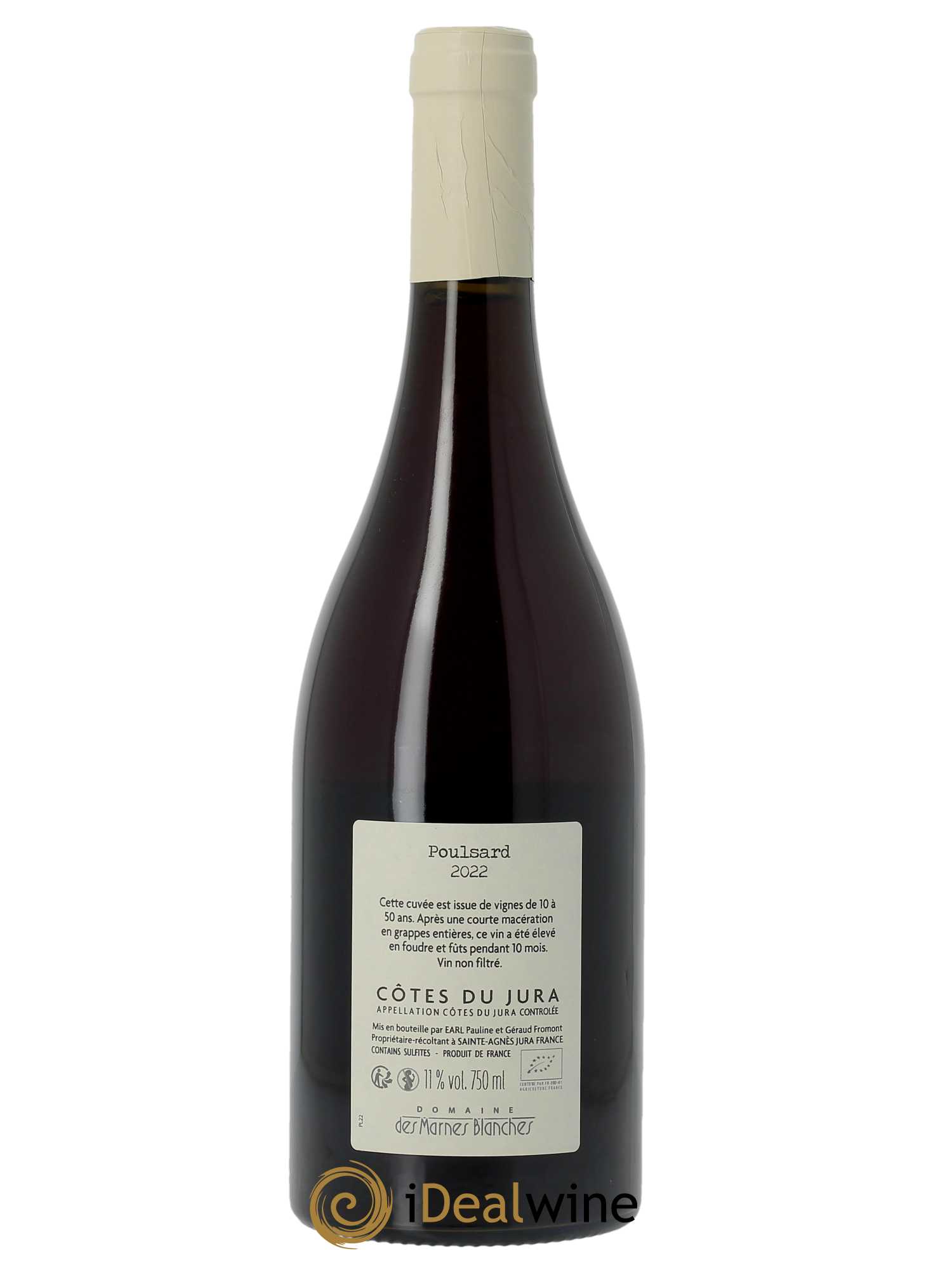 Côtes du Jura Poulsard Marnes Blanches (Domaine des)  2022 - Lot de 1 Bouteille