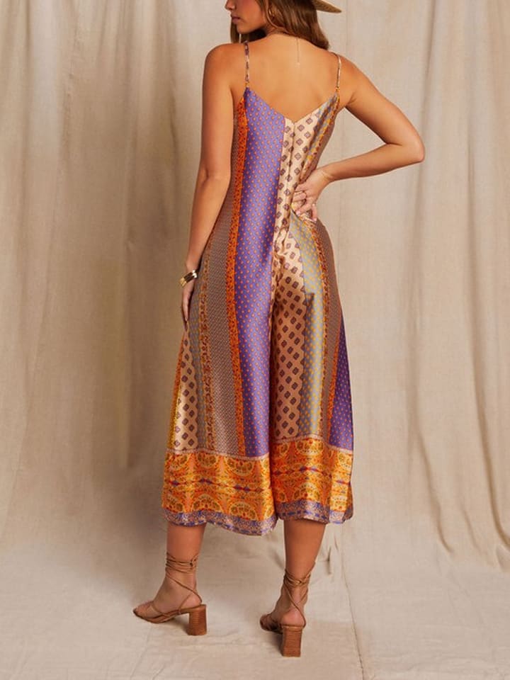 LA Angels Jumpsuit in Lila/ Orange günstig kaufen