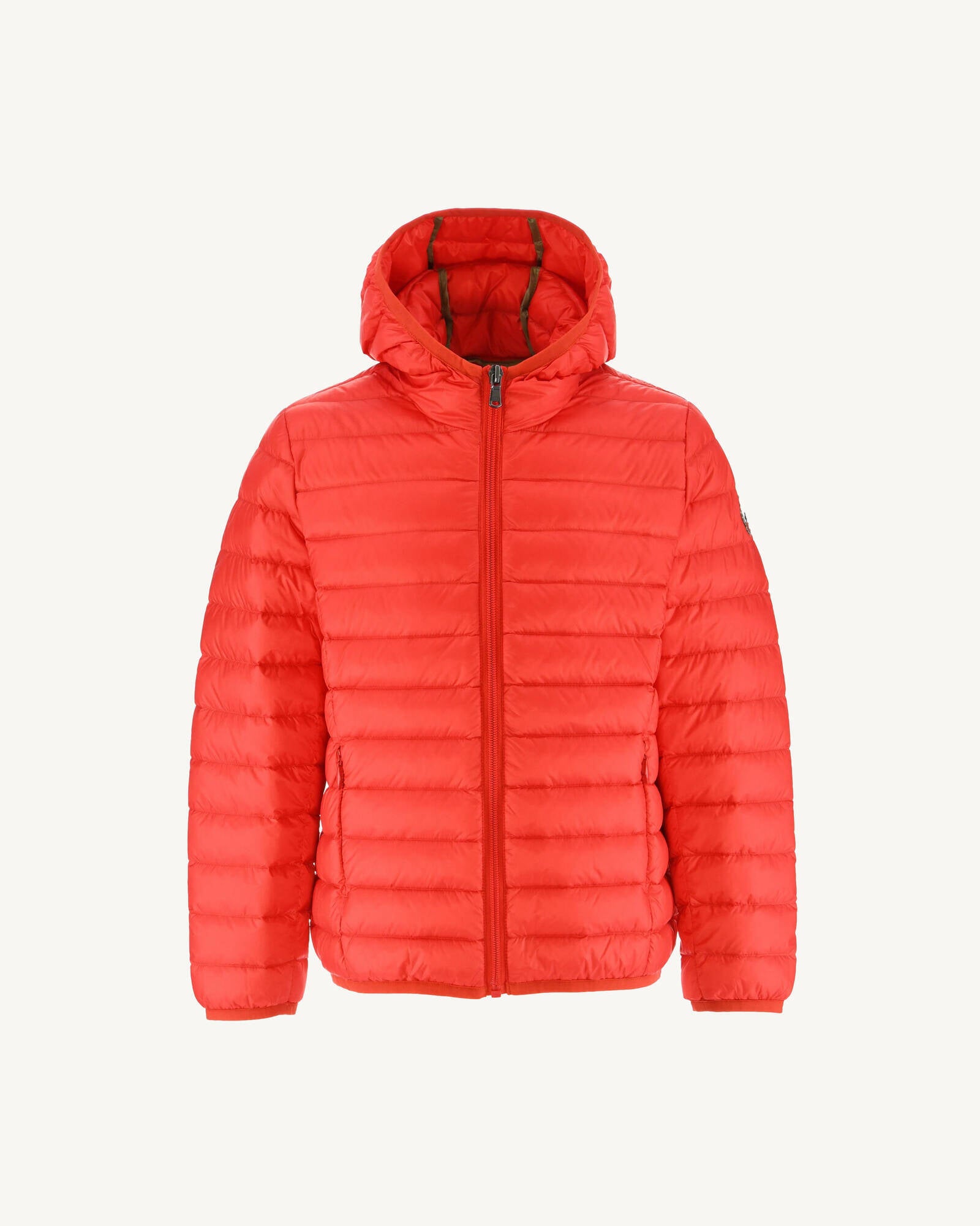 Doudoune légère à capuche enfant Rouge vif Hugo