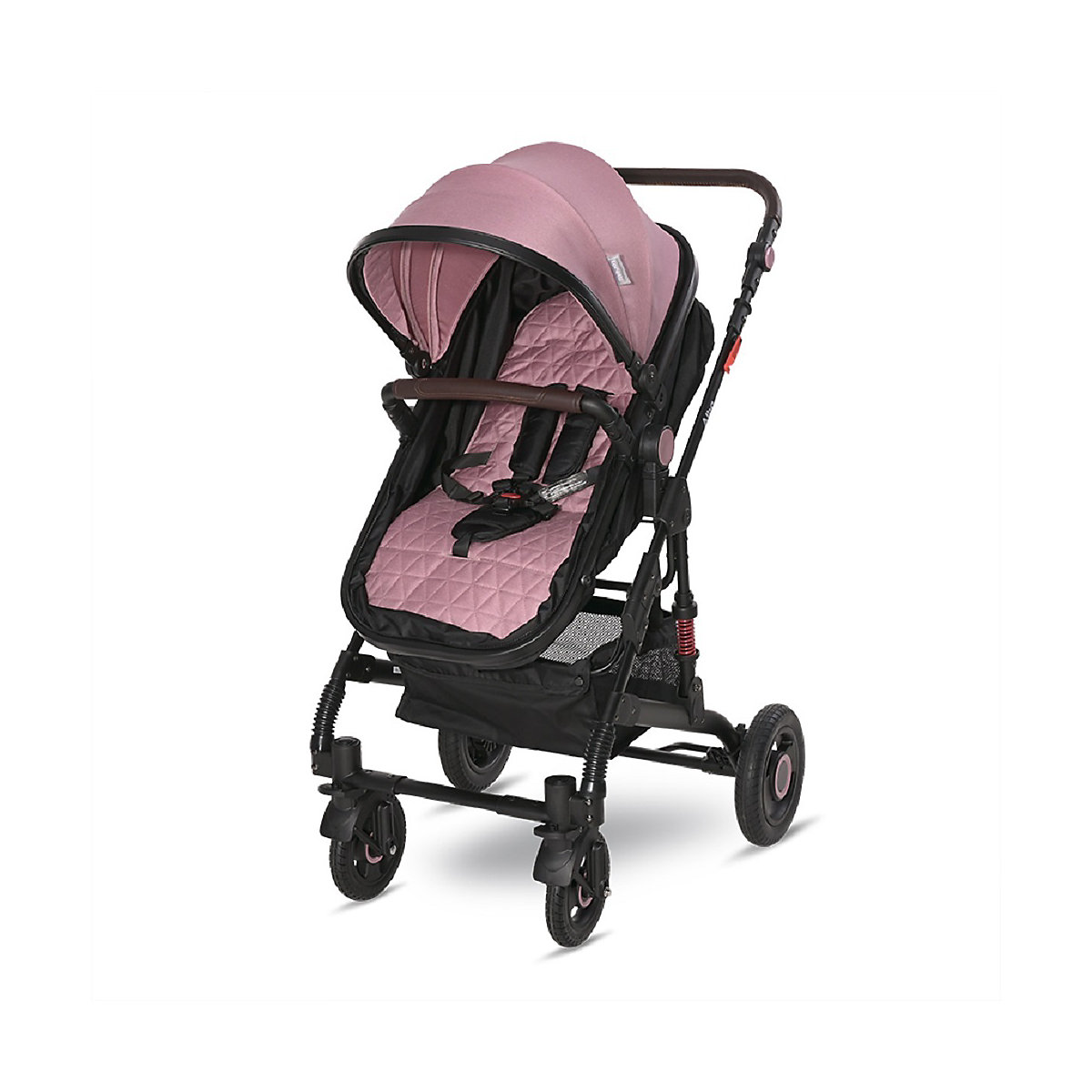 Kinderwagen Alba 2 in 1, Babywanne als Sportsitz einsetzbar, Gummireifen Kombikinderwagen