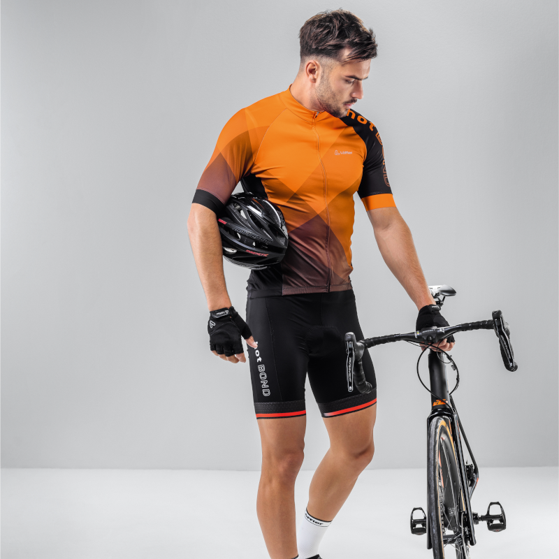 Löffler FZ Hotbond grün schwarzes Herren-Radtrikot