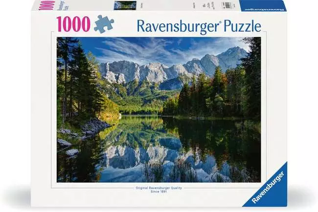 Puzzle 1000 Teile - Eibsee mit Wettersteingebirge und Zugspitze