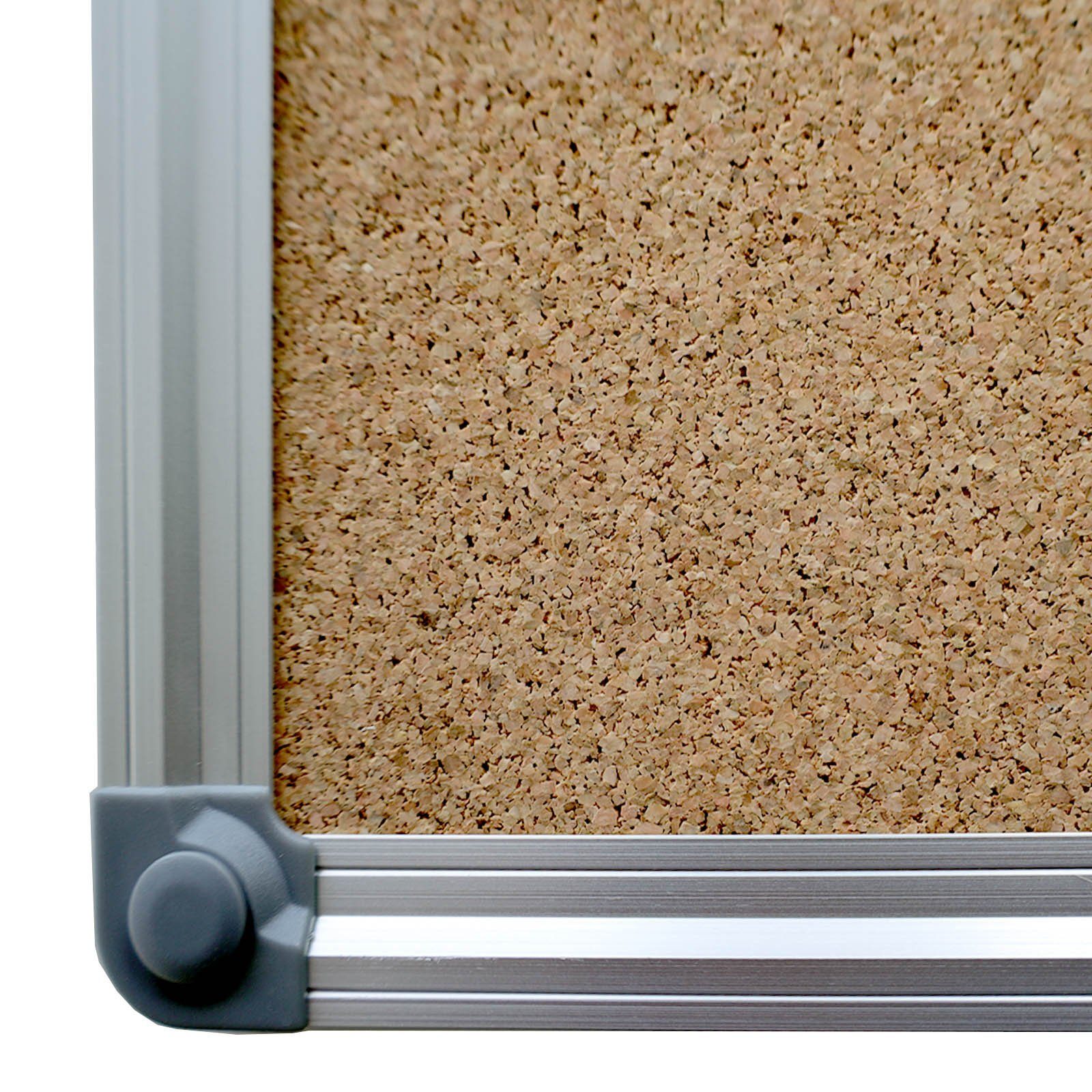 Viscom Pinnwand CORKY, Pinntafel mit Kork-Oberfläche - mit Aluminiumrahmen - selbstheilend