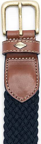 Lottusse Elastisches, Geflochtenes Kalbsleder In Beige