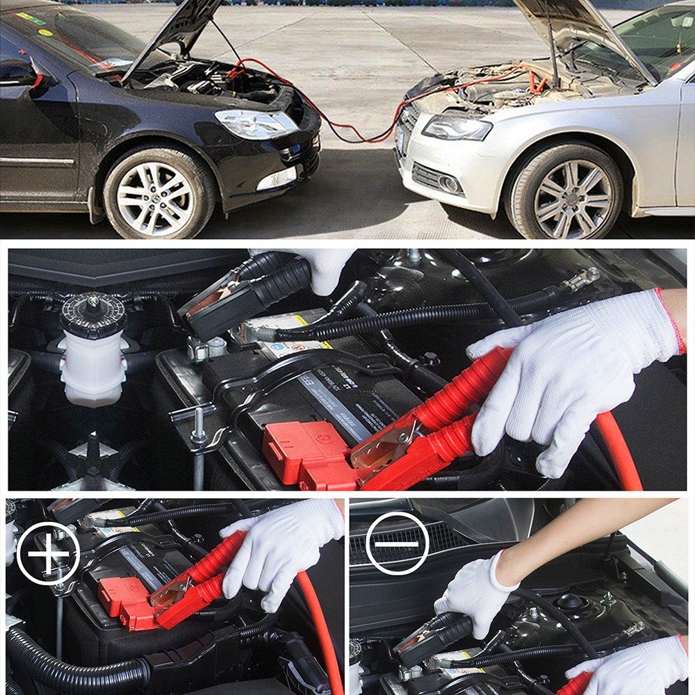 Mucola Starthilfekabel Starterkabel Überbrückungskabel Auto Batteriekabel Starthilfekabel, (500 cm), Hohe Langlebigkeit