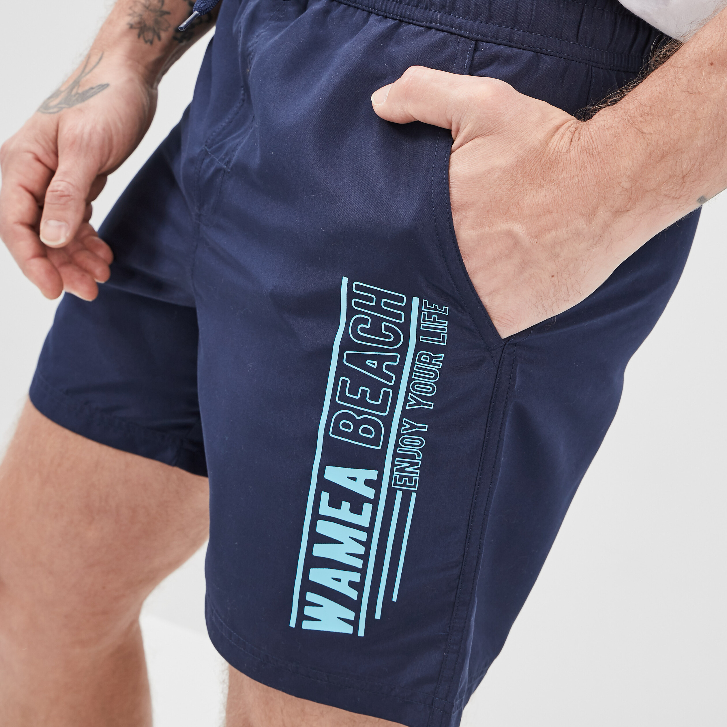 Short de bain bleu clair homme | La Halle
