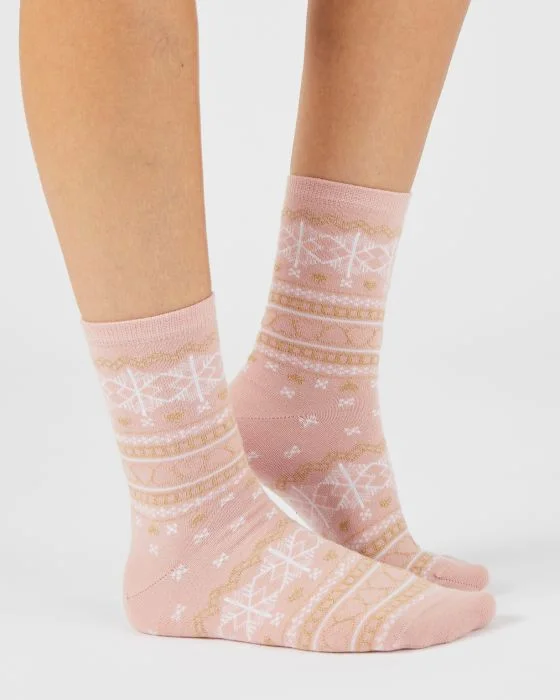 Lot de 3 paires de chaussettes maille fantaisie chaude Thermolactyl