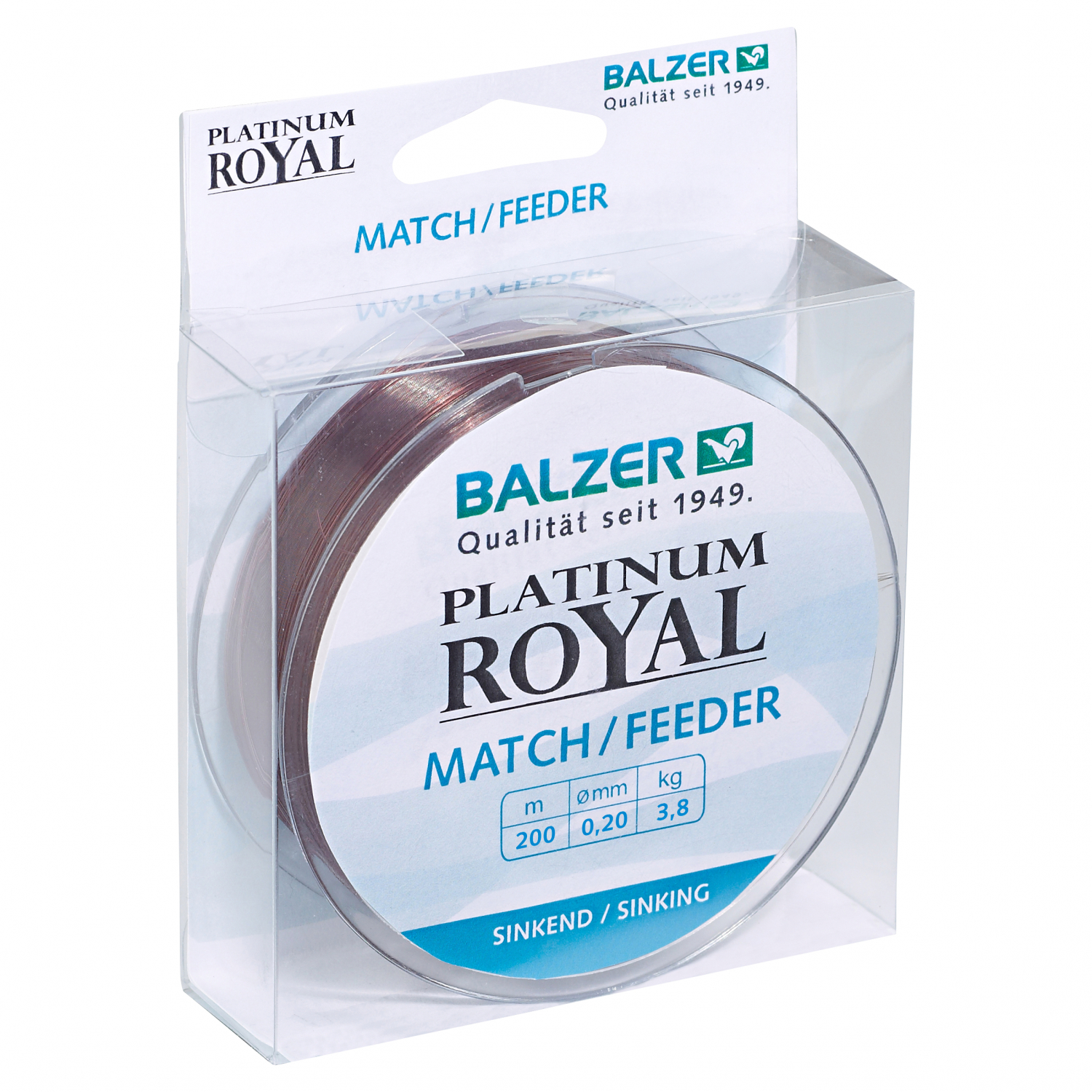 Balzer Angelschnur Platinum Royal Match / Feeder (platin, 200 m)