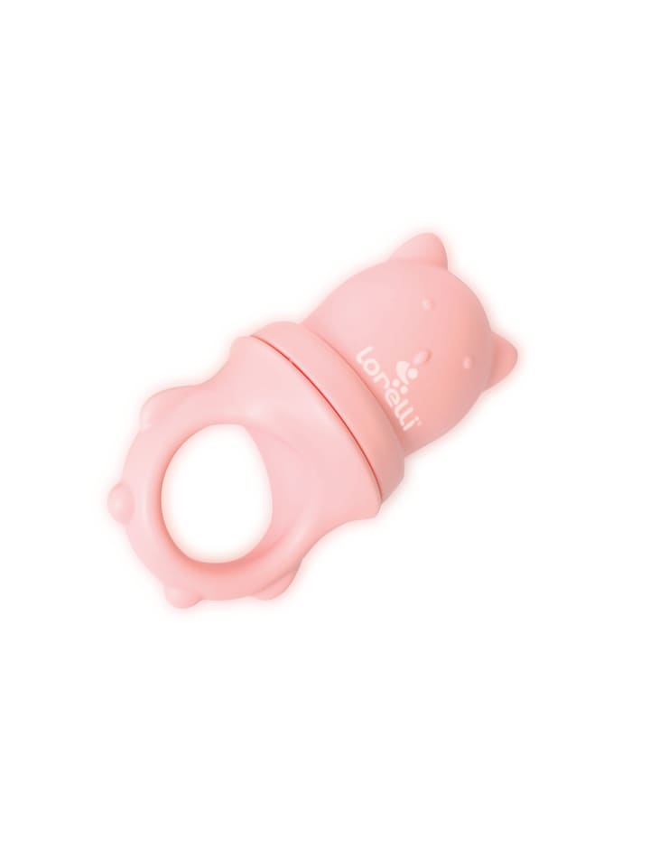 Lorelli Fruchtsauger 2 in 1 Beißring in rosa günstig kaufen onesize