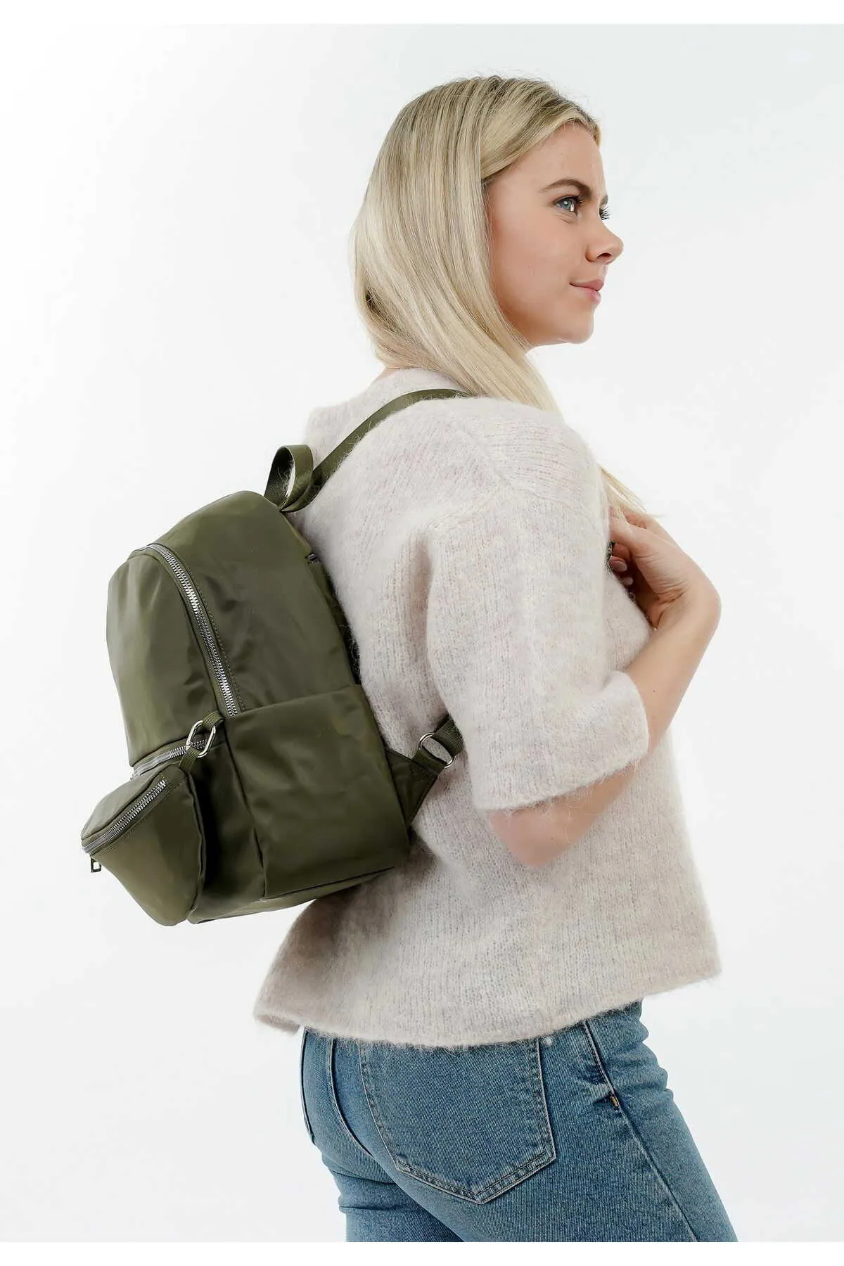 Emily & Noah  Rucksack - Grün - Unifarben