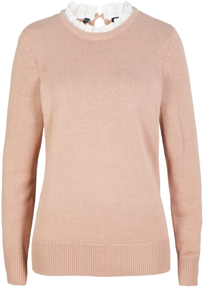 Pullover mit Bluseneinsatz