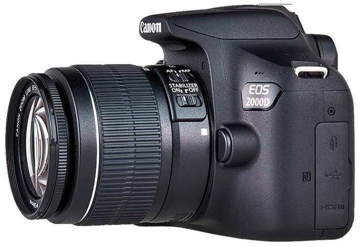 Canon EOS 2000D Kit Spiegelreflexkamera (EF-S 18-55 IS II, 24,1 MP, NFC, WLAN (Wi-Fi), inkl. EF-S 18-55 IS II Objektiv)