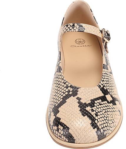 ekonika Ballerinas mit auffälligem Reptilienprint