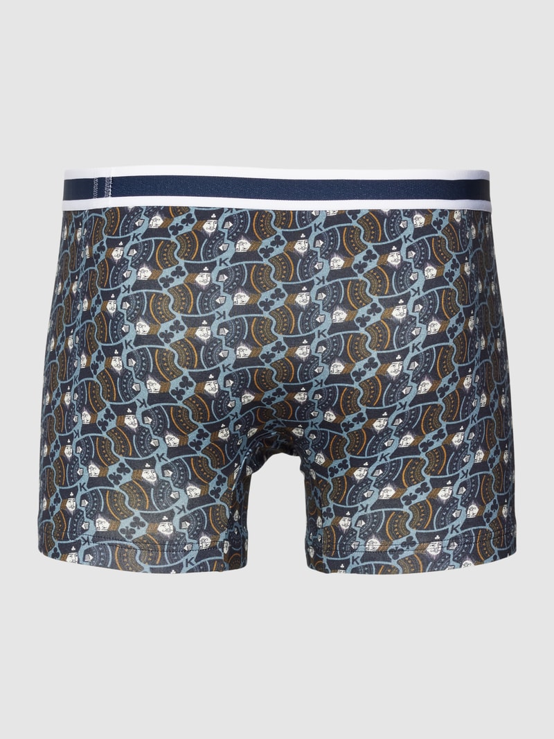 Trunks mit Allover-Muster Modell 'KING' in rauchblau