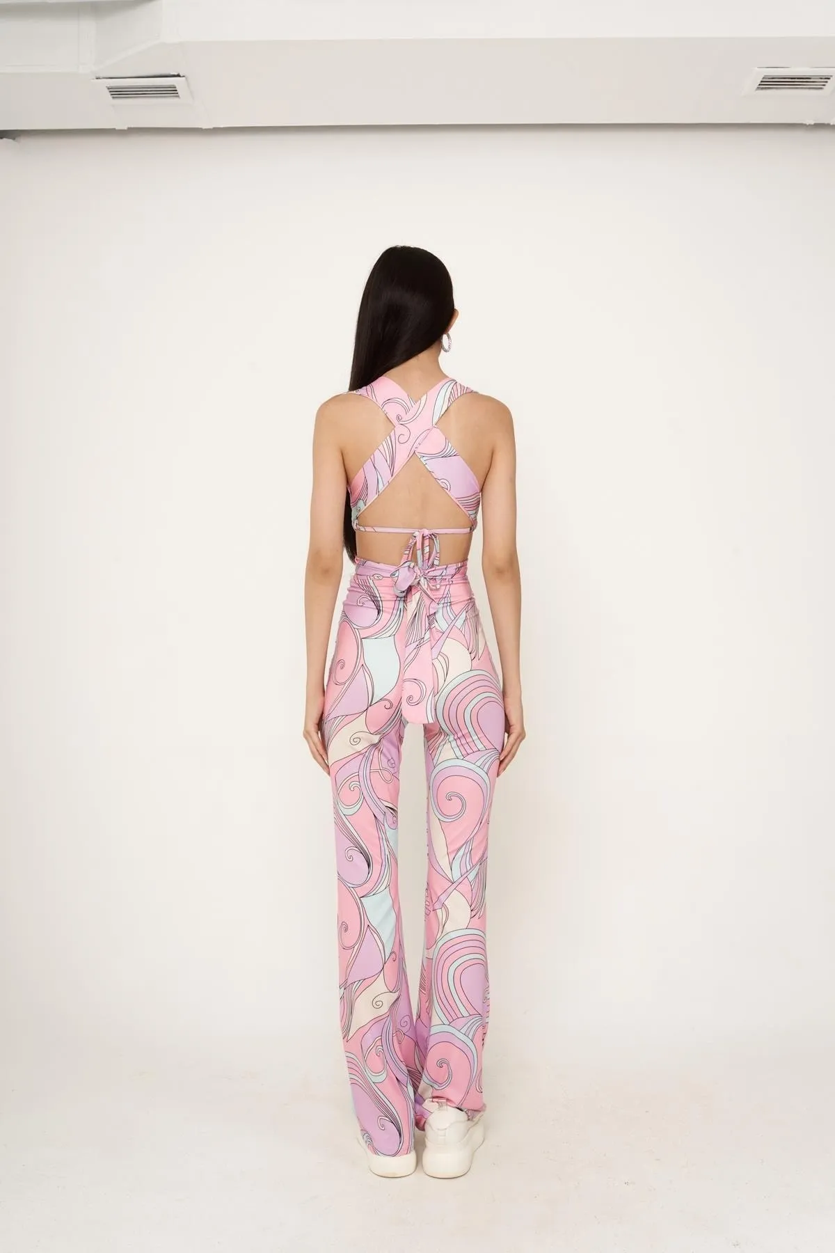 HOLLY LOLLY  Blauer Anzug in Rosa