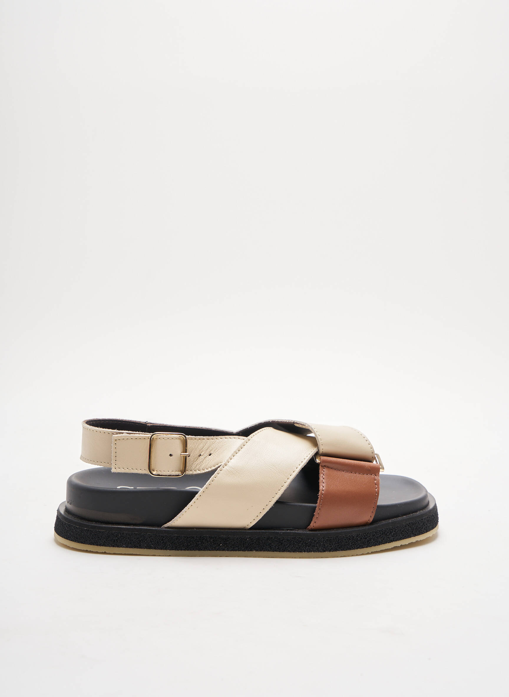 Seboy S Sandales Nu Pieds Femme couleur beige
