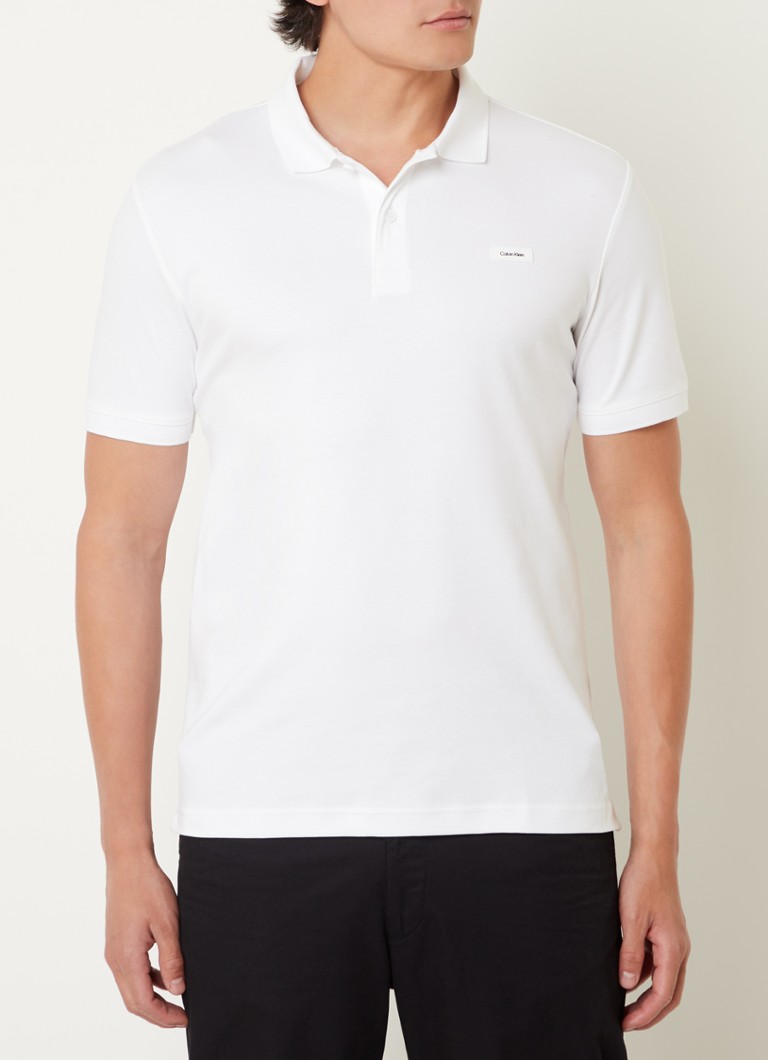 Tricou polo Calvin Klein slim fit cu logo