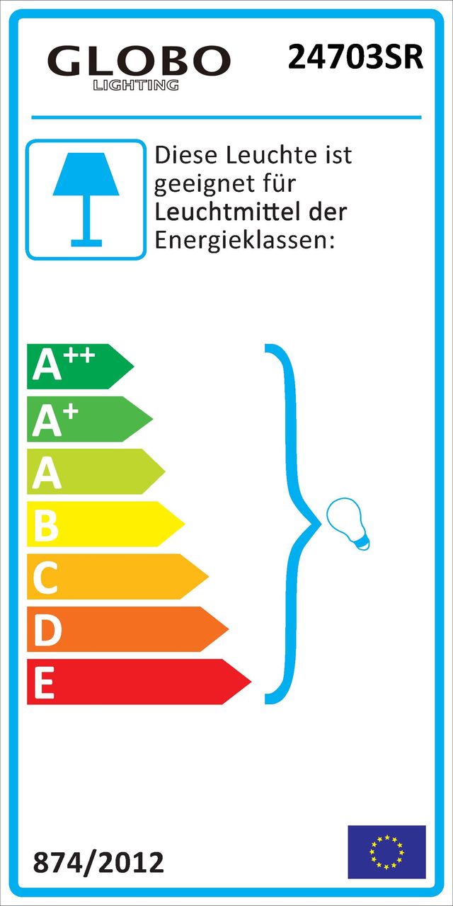 Globo Lighting - ANITA - Stehleuchte Metall rostfarben, 1x E27