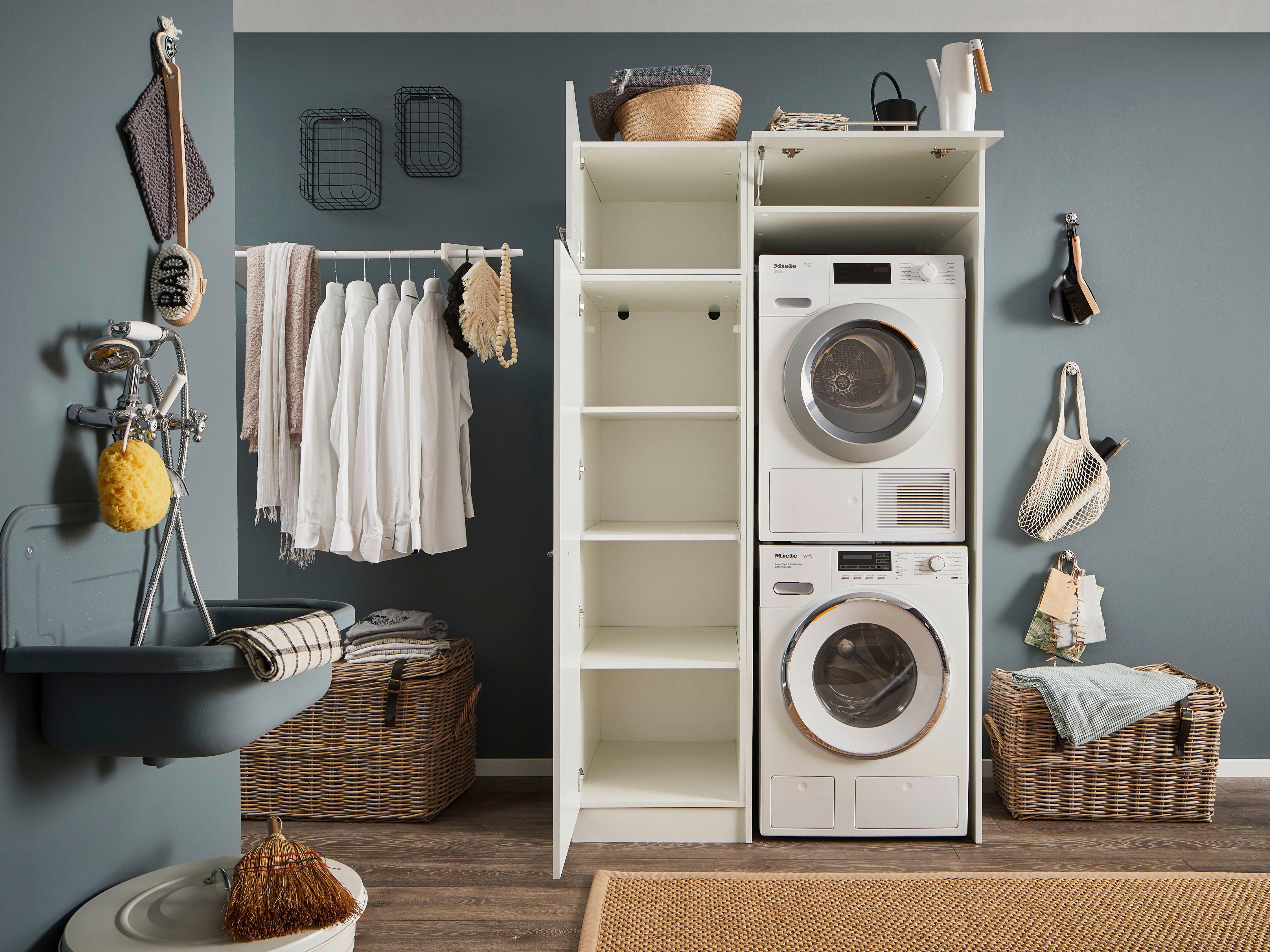 Laundreezy Mehrzweckschrank-Set LAUNDREEZY LDLK2, Breite 117,5 cm