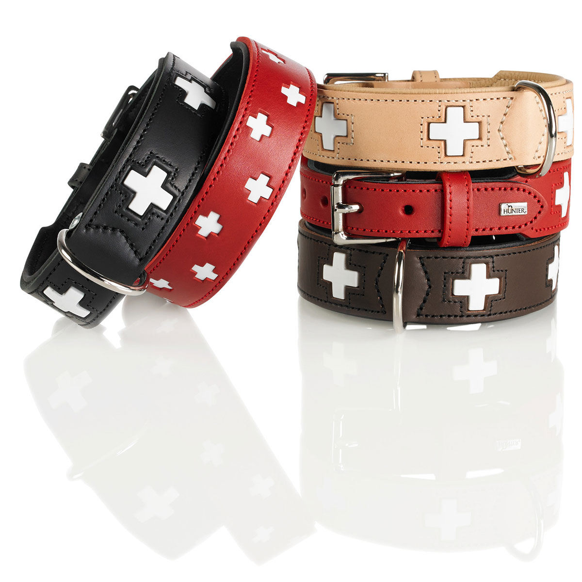 Hunter Swiss Halsband rot/schwarz günstig kaufen bei ZooRoyal